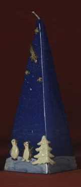 Weihnachtspyramide blau